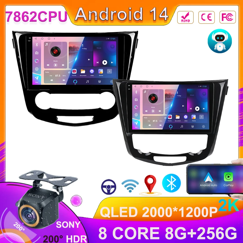 

Android Auto For Nissan X-Trail 3 xtrail X Trail T32 Qashqai 2 J11 2013 - 2017 Autoradio Stereo Head Unit Multimedia-Player GPS