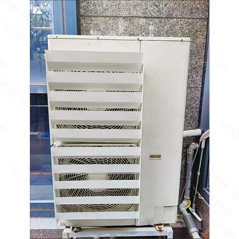 Outside air conditioner windshield hood Direct blow heat dissipation hood diversion direction louver