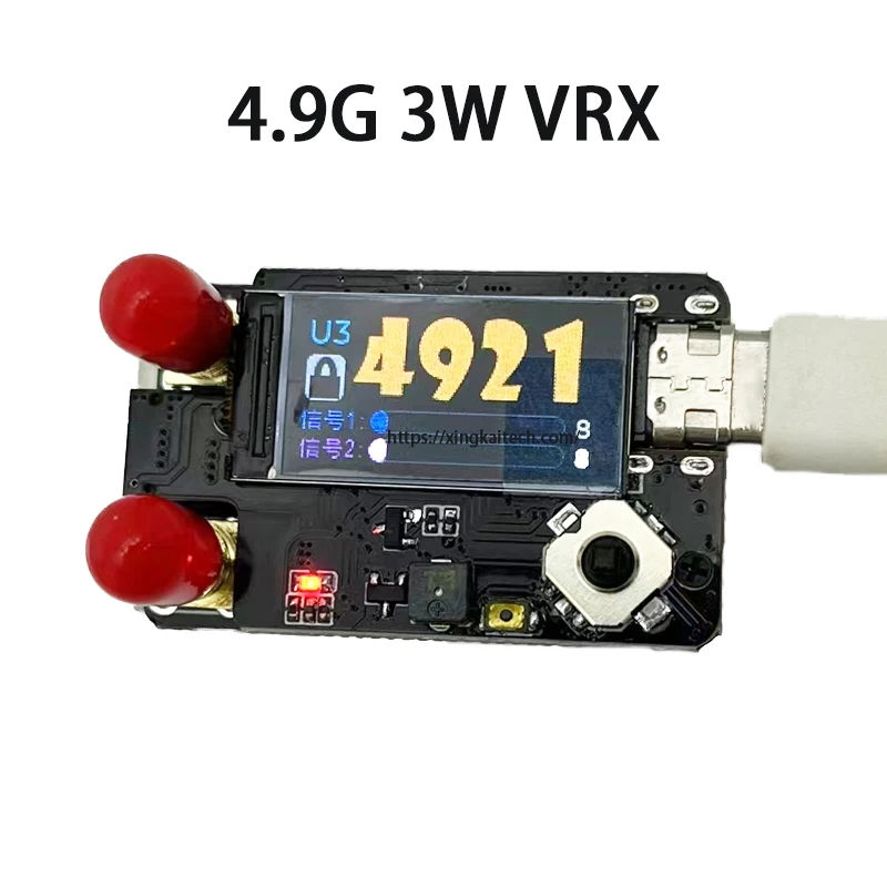 FPV 4,9/5,8G 6,0G VRX4,9G 5,8G 6,1G PLUS Drone Dual Antenne Empfänger Modul Geeignet für SKYZONE/Fitshark/DJI V1 V2 Gläser