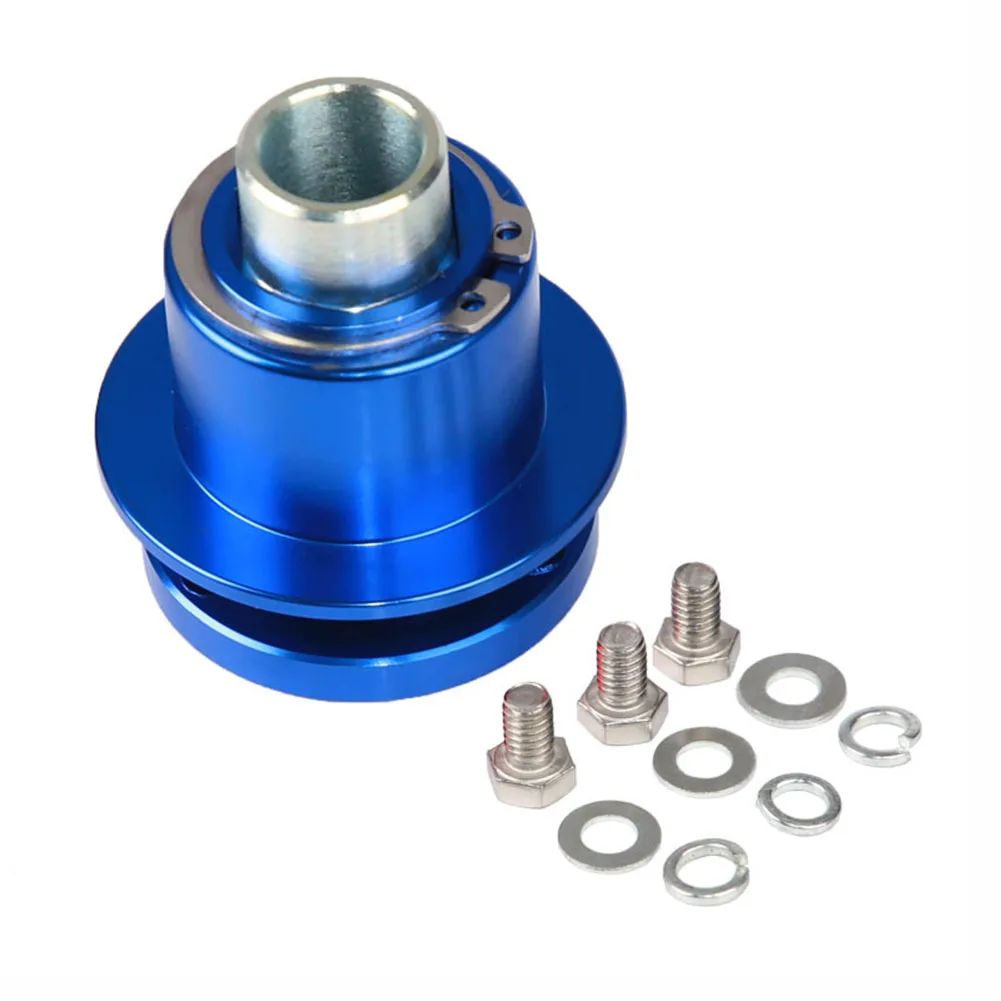 3-Bolt Steering Wheel Quick Release Hub Adapter 360° Wheel Disconnect Red, Blue, Silver, Black Quick Release For Racing Track
