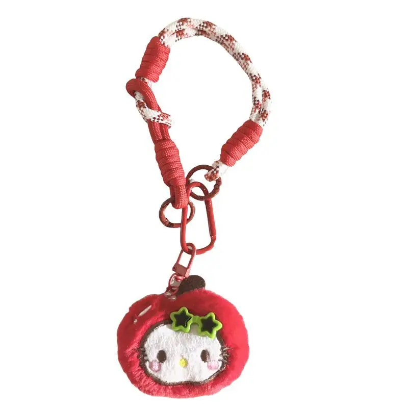 Urocze zawieszki do plecaków szkolnych Hello Kitty Sanrio, pluszowe breloczki dla dzieci, pluszaki, prezenty urodzinowe dla uczennic.