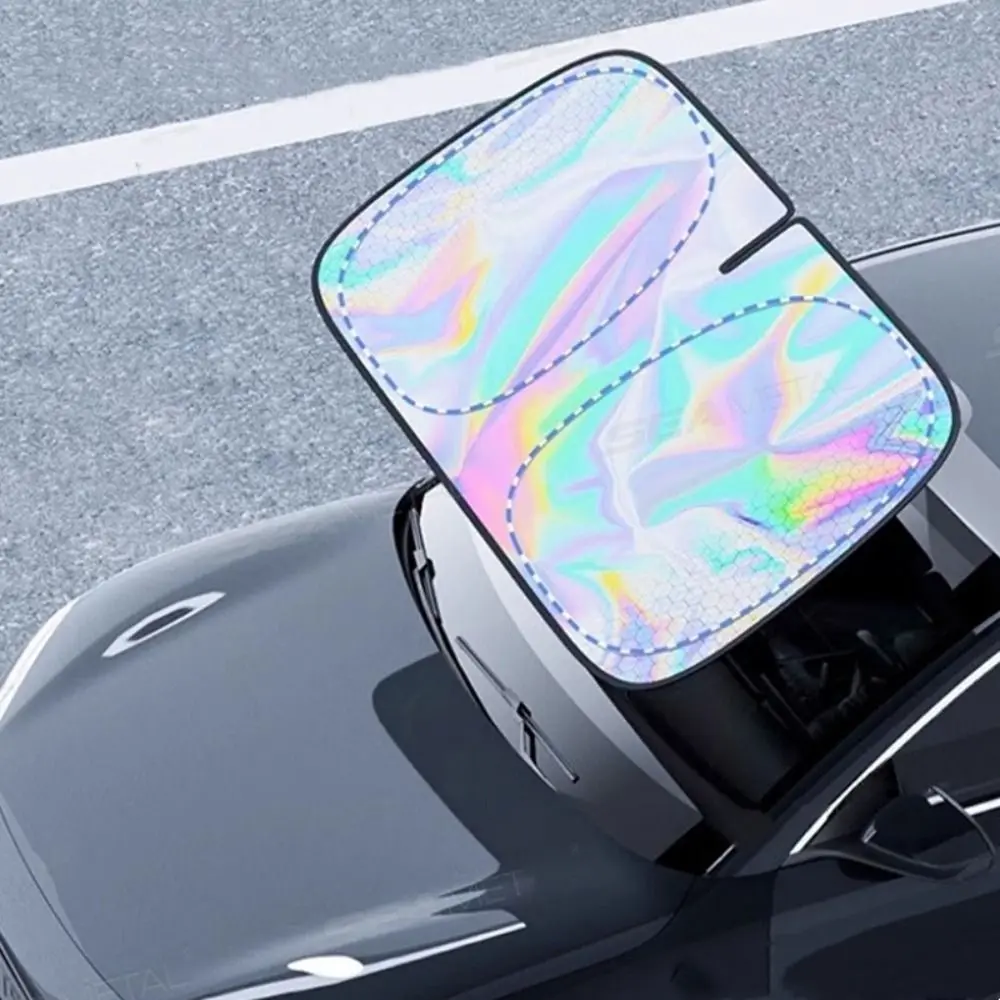 

5-слойный чехол на лобовое стекло автомобиля, утолщенная теплоизоляция, автоматический солнцезащитный козырек, УФ-рефляционный складной автомобильный козырек от солнца, салон автомобиля