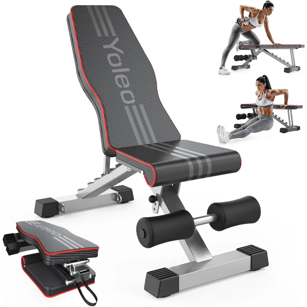 

Adjustable Weight Bench for Full Body Workout; Foldable Bench Press Bench of Home Gym Strength Training; Incline Decline