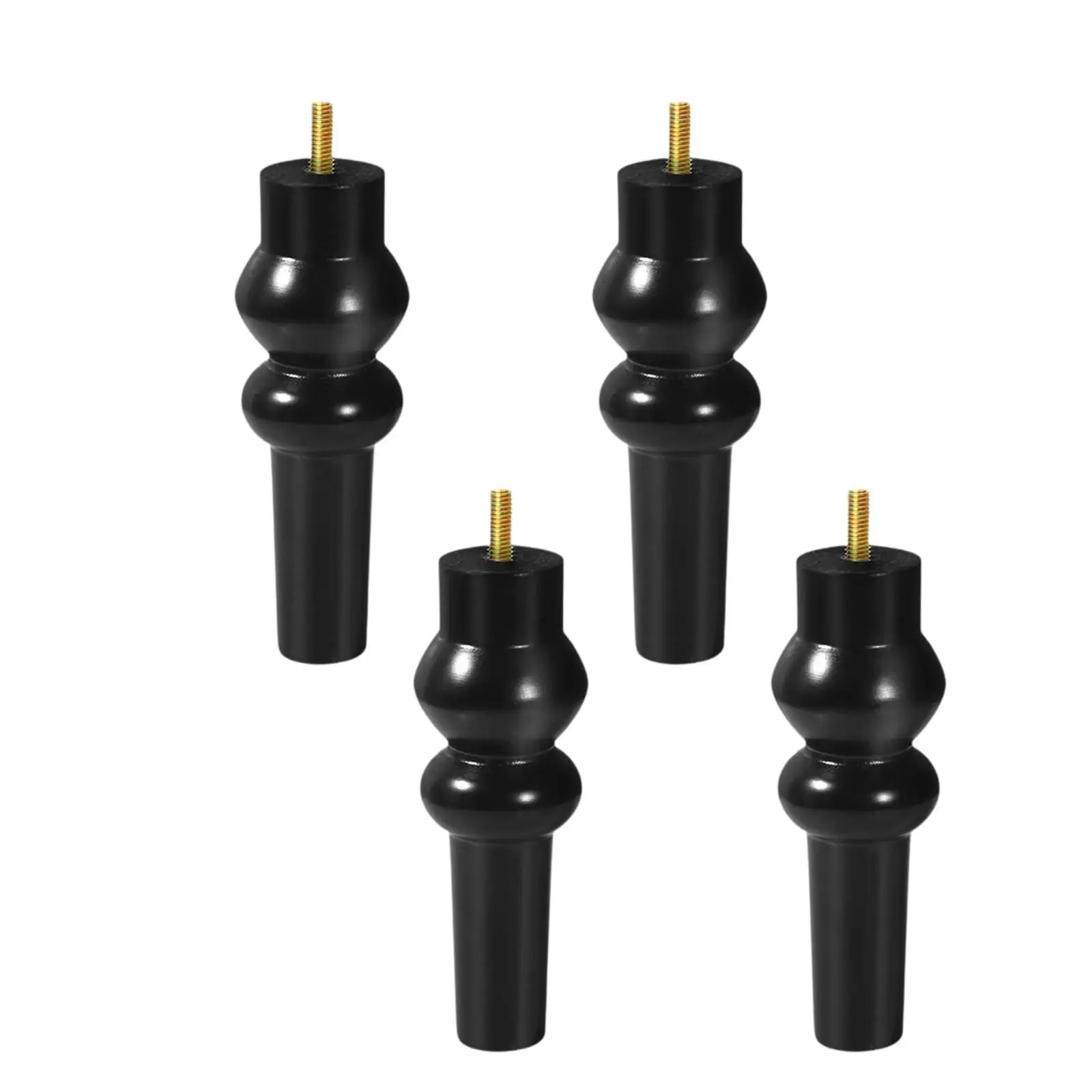 

4 шт., деревянные ножки для мебели, винтажный стиль, креативная прочная запасная часть, диванные ножки для шкафа, дивана, стола, комода