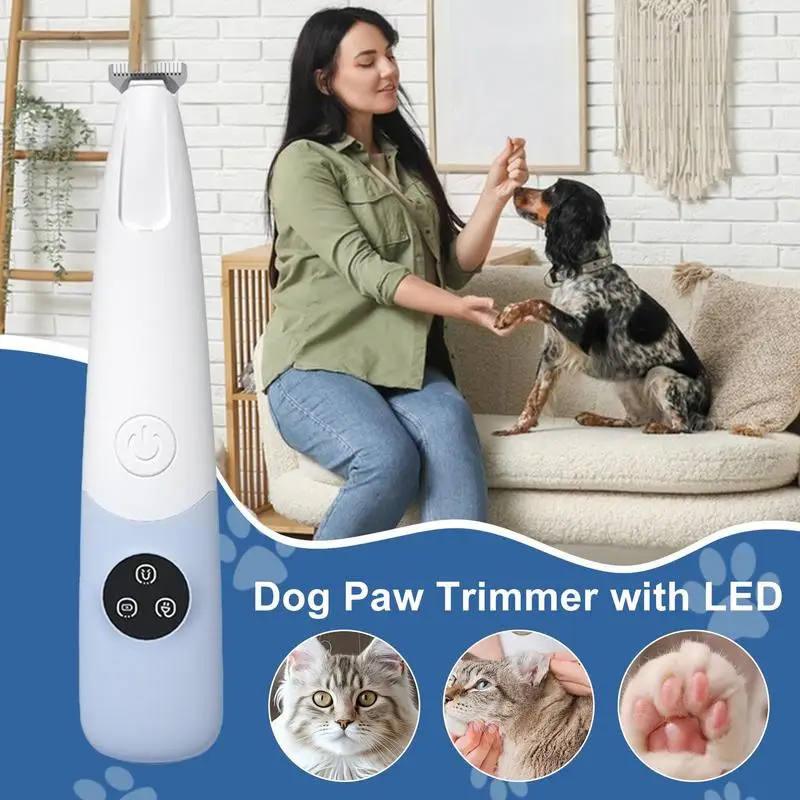 

Led Paw Trimmer Grooming Shaver For Cat's Eyes Face With Led Light Waterproof Cutter Electric Tool 600mAh For Facial Hair