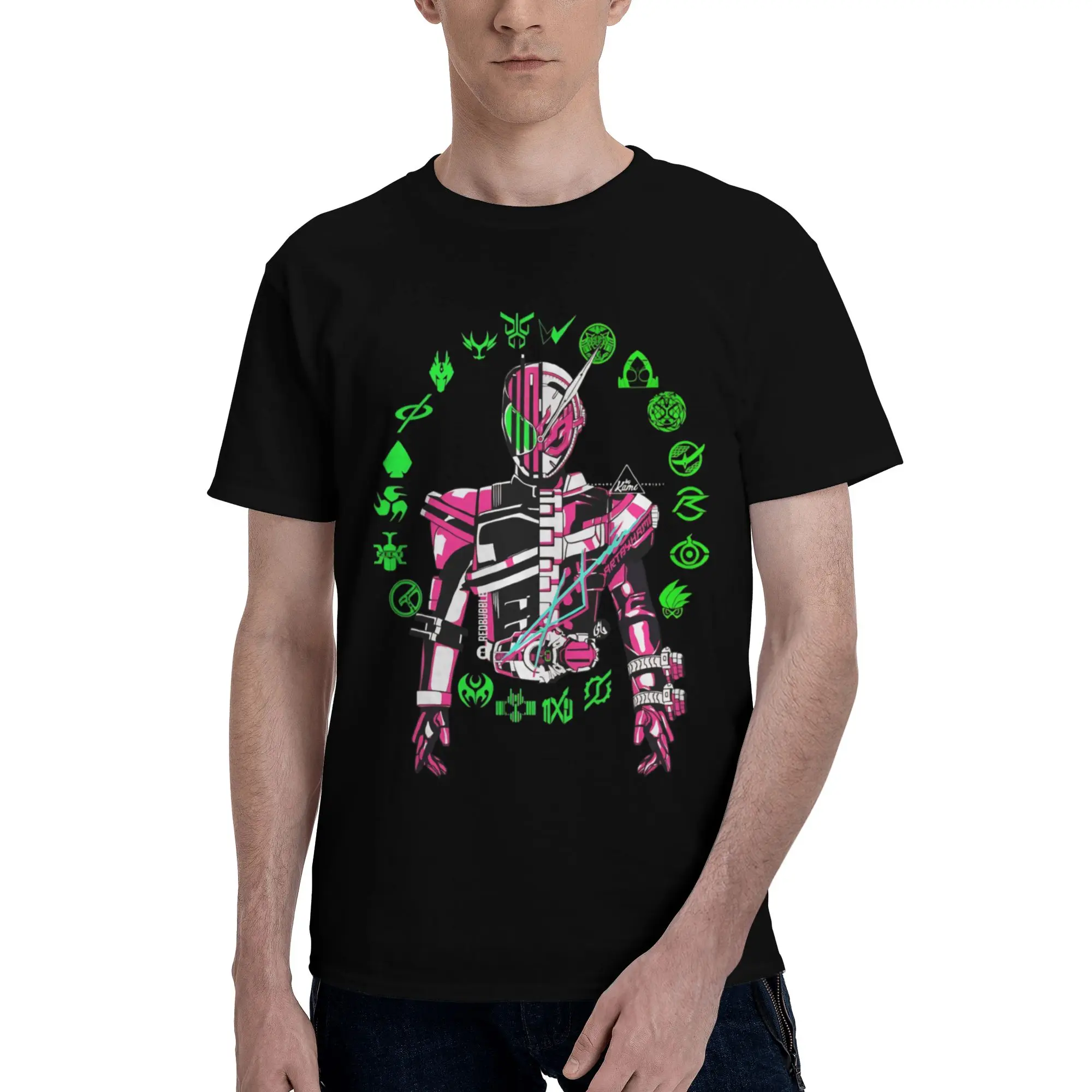 Decade X Zio Men's T Shirts Kamen Rider Hipster Tee Shirt Short Sleeve Round Collar Cotton Summer Clothes T-Shirt