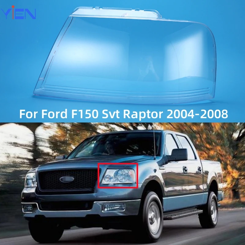 

For Ford F-150 Svt Raptor 2004 2005 2006 2007 2008 Car Accessory Products Replace A Transparent PC Lights Shell Headlamp Cover