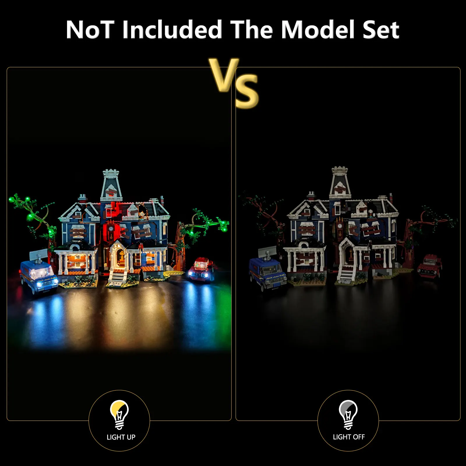 Kit de Iluminação LED LYBMTWF Compatível com Lego11370 Stranger Things The Creel House (NÃO Inclui os Blocos do Modelo)