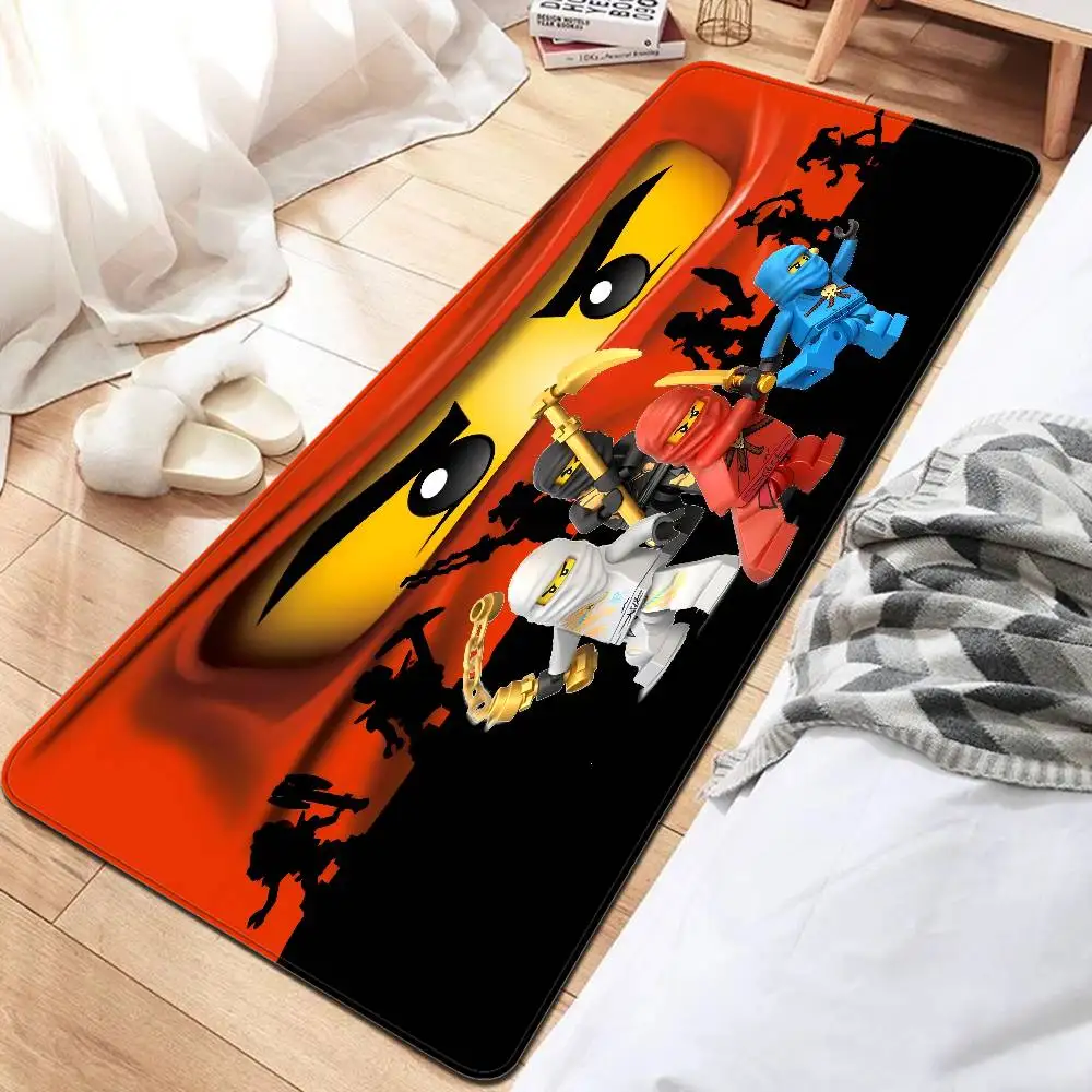 الكرتون N-NinjagoS سجادة باب مدخل الشمال نمط غرفة نوم غرفة المعيشة ممسحة شرفة المنزل المضادة للانزلاق ديكور المنزل الحديث #5