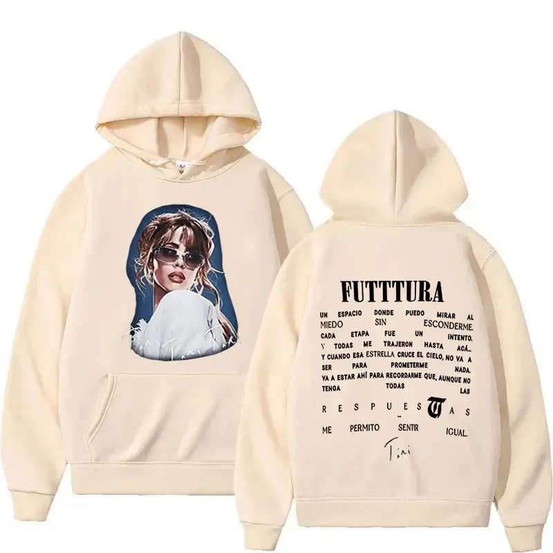 عرض ساخن 2025 ألبوم المغني الصغير Futttura هاراجوكو الجمالية هوديس الرجال الخريف/الشتاء الهيب هوب دافئ عادية Y2k البلوفرات للجنسين #2