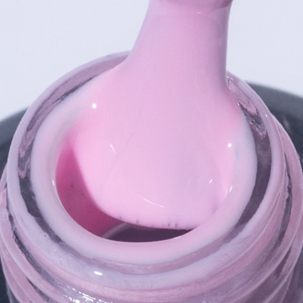 ELL LOUREL French Pink Rubber Base Gel Nail Polish 15ML Gelcolor Manicure Vernis Semi Permanent UV/LED Nail Art Varnish Base Top