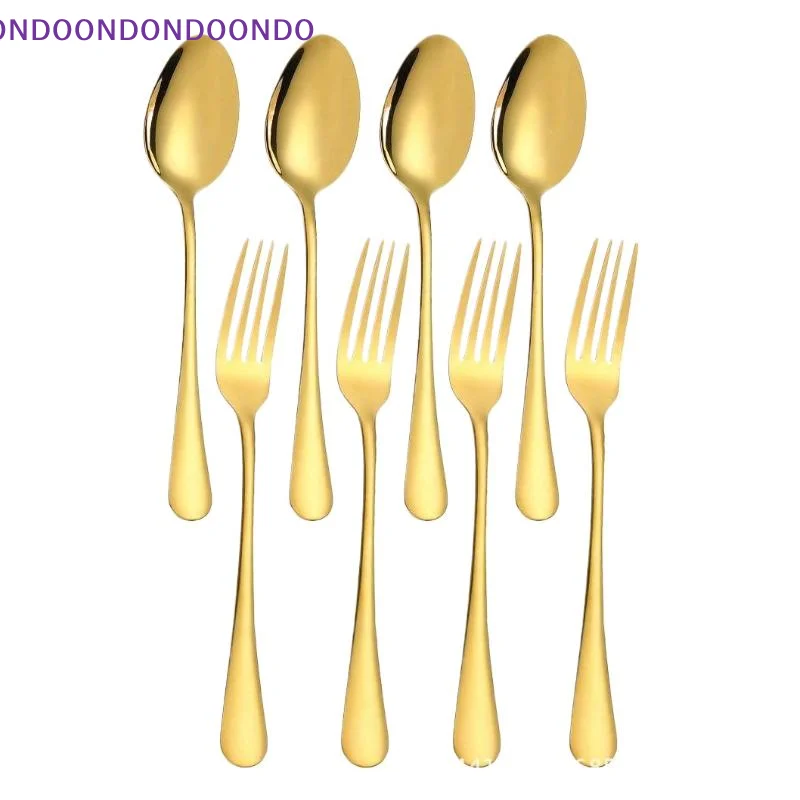 Mirror Polished Rust Proof Cutlery Set 1/2 PCS Gold Silver Stainless Steel Flatware for Holiday Party Dining