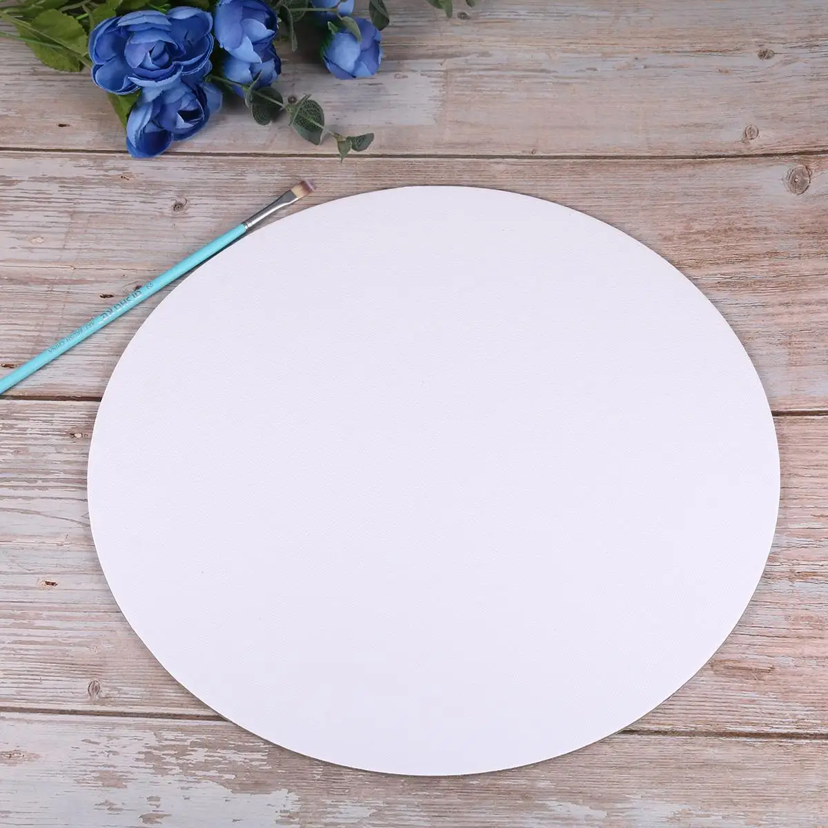 

6PCS 15CM Round Canvas Drawing Board Premium Art Painting Board Artist Round Shape Canvas Board Oil Paint Canvas Sketchpad (Whit