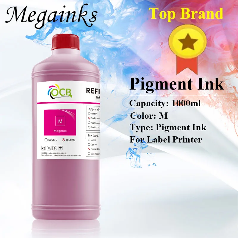 Imagem -04 - Etiqueta Tinta do Pigmento Adequado para Epson Colorworks C3500 C7500 Tm-c3500 Tm-c3510 Tm-c3520 Tm-c7520g tm C3510 C3520 1000ml Alta Qualidade