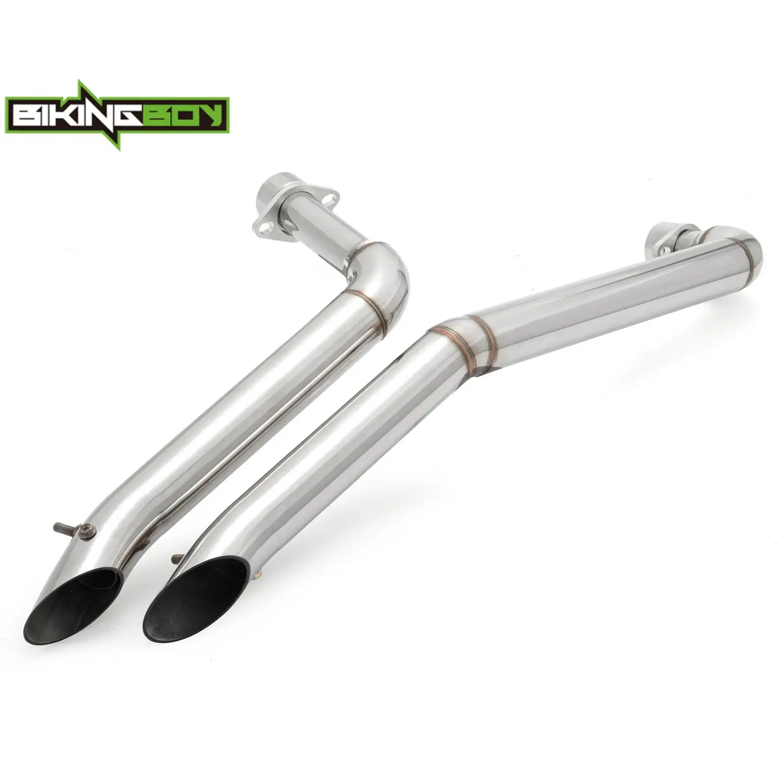 BIKINGBOY Muffler Exhaust Pipe For VT1100C Spirit 97-07 VT1100C2 Sabre 00-07 03 VT1100C3 Aero 98-02 VT1100T ACE Tourer 98-01 99