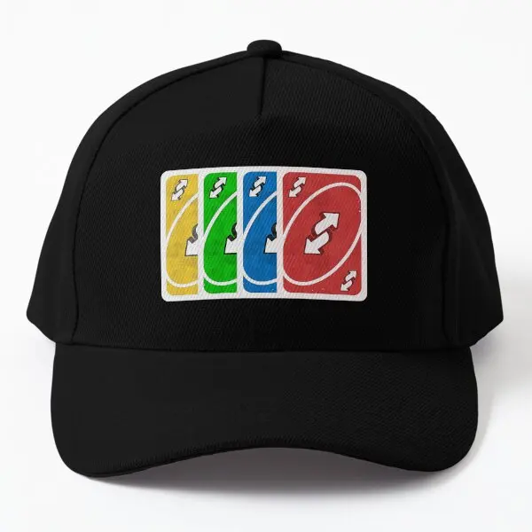 Yellow Green Blue Red Uno Reverse Cards  Baseball Cap Hat Casual Czapka Black Sport Mens Women Printed Sun Spring  Hip Hop