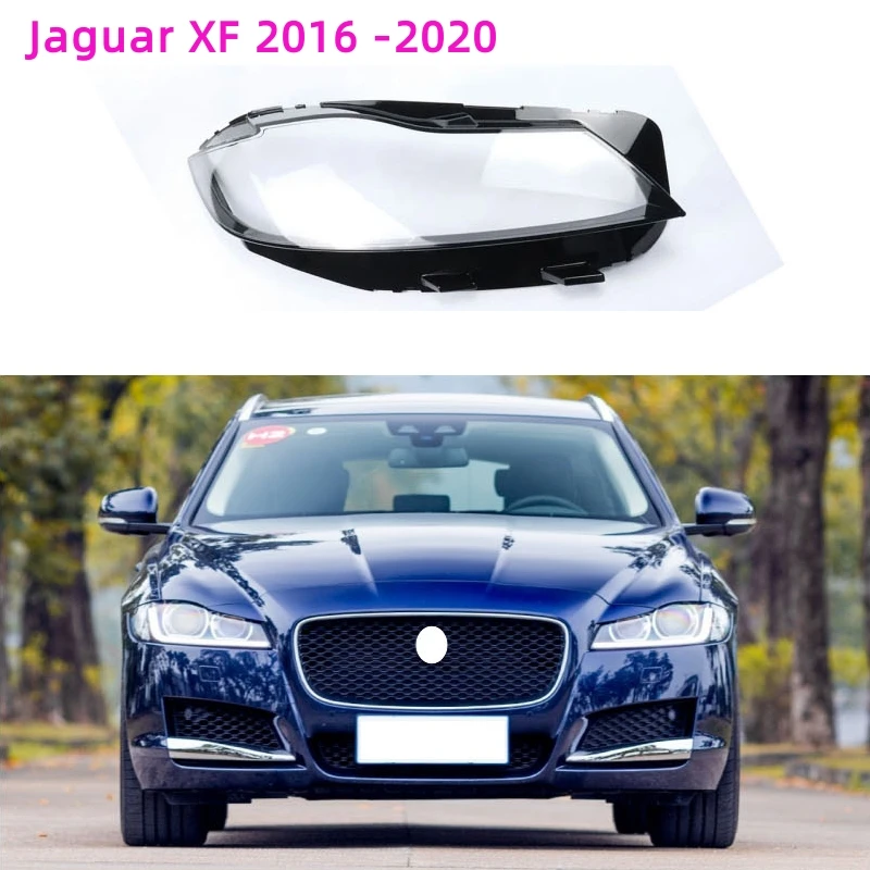 For Jaguar XF F-PACE 2016 2017 2018 2019 2020 Car Headlight Shell Headlamp Cover Replacement Lamp Shade Headlamp Lens Glass