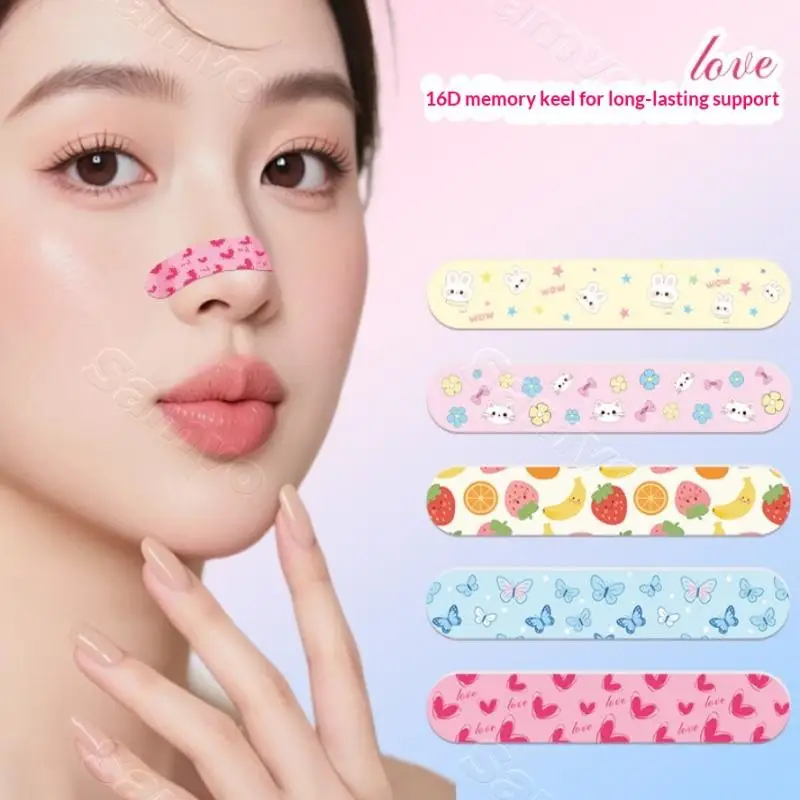 10/20/30Pcs Nose Lift Strips 3DNose Shaping Sticker Shrink Nose Patch For Nose Reshaping Contouring Slimming Nose Wing Stickers