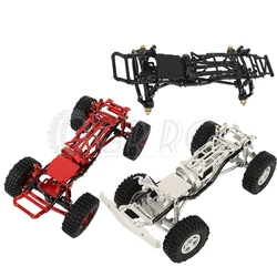 1:24 DIY Metal Upgrade Car Frame with Double Front Axles For AXIAL 1/24 SCX24 C10 AXI00001 RC Toys Car Aluminum Upgrade Parts