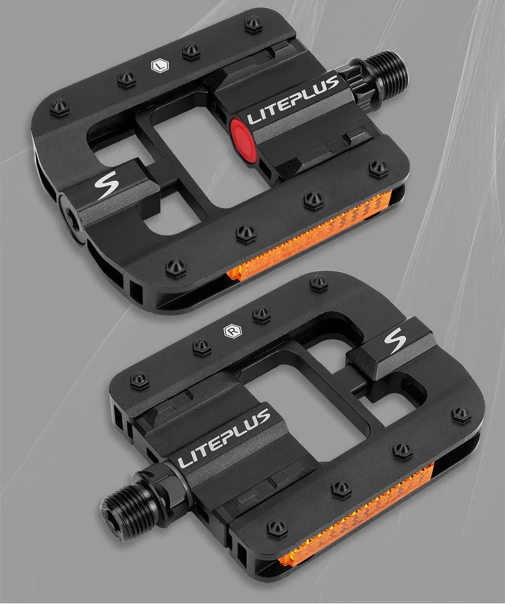 LITEPLUS Vollaluminium-Legierung Klappbare Fahrradpedale Rutschfeste Schnellklappbare Fahrradpedale BMX Fahrrad Klapppedale Fahrradteile – Detail 4