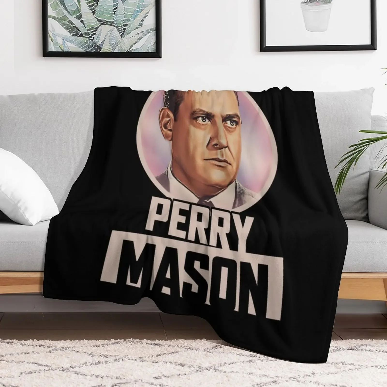 Perry Mason Throw Blanket Durable Warm Blanket for Daily Home Use