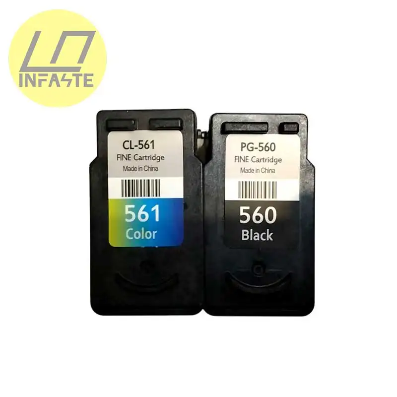 Infaste Compatible PG-560 CL-561 Ink Cartridges for Canon Pixma TS5350 TS7450 TS5351 TS5352 TS5353 TS7451 Printer