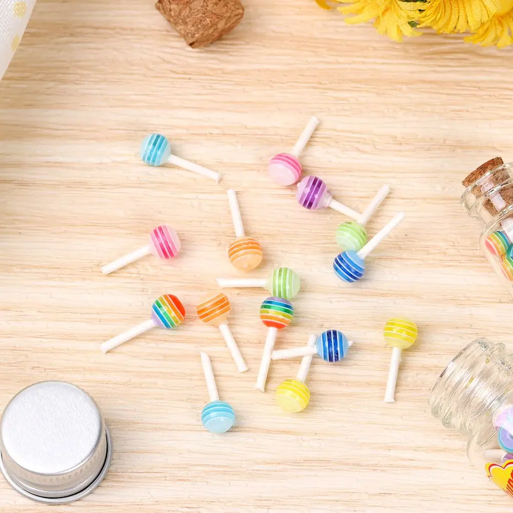 1/12 Scale Doll House DIY Accessories Kitchen Toys Lollipops With Jar Candy Box Simulation Sugar Dollhouse Miniature Food
