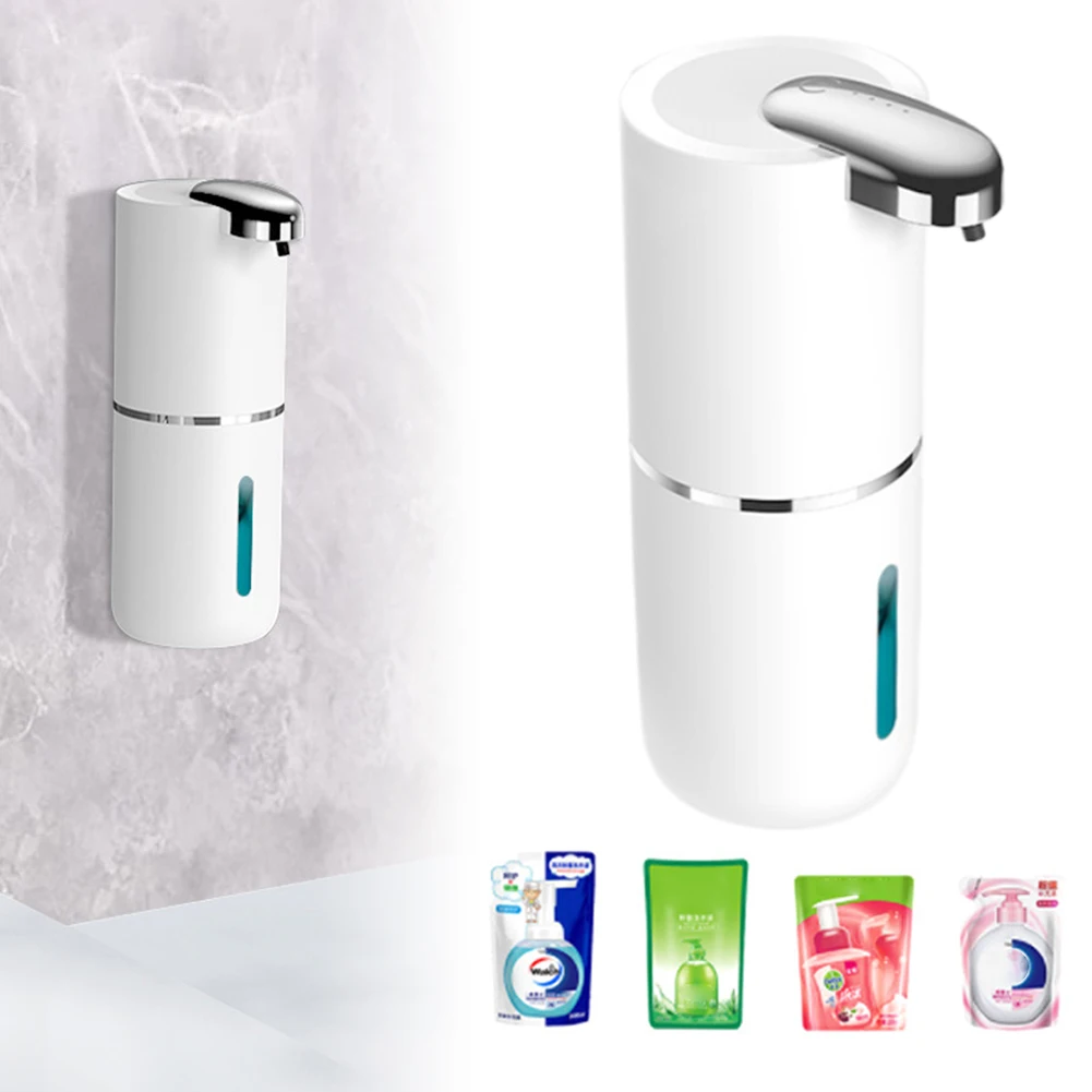 

380ml Automatic Soap Dispenser Wall Mounted Electric Sanitizer Dispenser IPX5 Waterproof Infrared Sensor for Bathroom Kitchen
