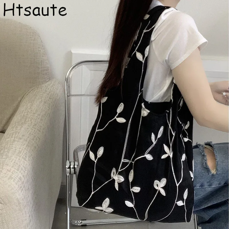 

Fashon Lace Flower Printed Handbag Women Solid Color Ladies Spring Large Tote Bags Casual Style Big Handbags Crossbody Bags