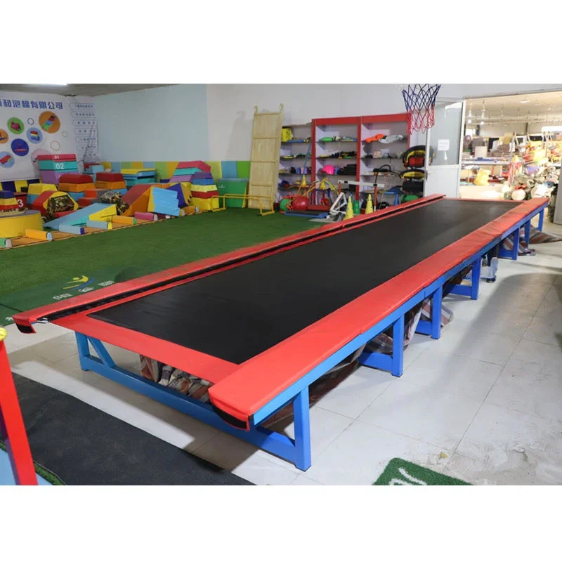 gymnastic kids long trampoline tumble track for gym training landing mat