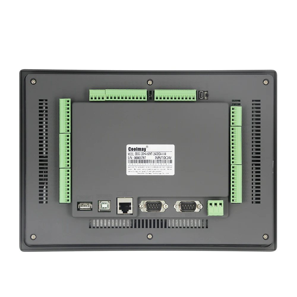 Coolmay QM3G-100FH-24MR PLC HMI الكل في واحد شاشة 10 بوصة مخرج مرحل RS 485 232