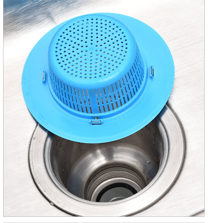 Plastic Sink Sewer Filter Strainer Household Anti-blocking Bathroom Floor Drain Waste Drain Hair Colanders Bathtub Stopper