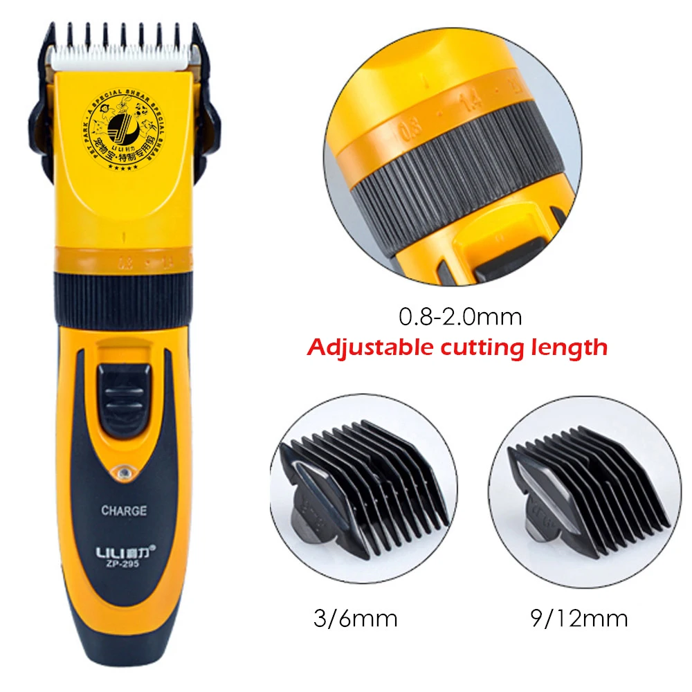 100-240V Electric Professional Pet Hair Clippers Grooming Shaver Rechargeable Dogs Hair Trimmer Haircut Machine for Cats Rabbit