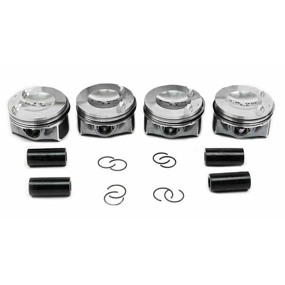 4pcs Piston & Rings Set Φ 23mm For VW Tiguan AUDI A4 A5 Q3 Q5 TT 2.0T 06H107065DM 06H107065DD 06H198151C 06H107065BH