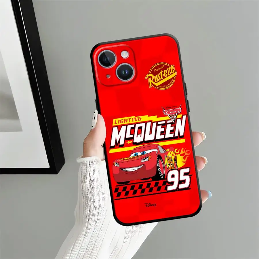 Case for iPhone 11 14 SE 12 17 16 Pro Max 17Air 7 8 X XS XR 15 Plus 13 Mini Soft Back Phone Cover Disney Lightning McQueen
