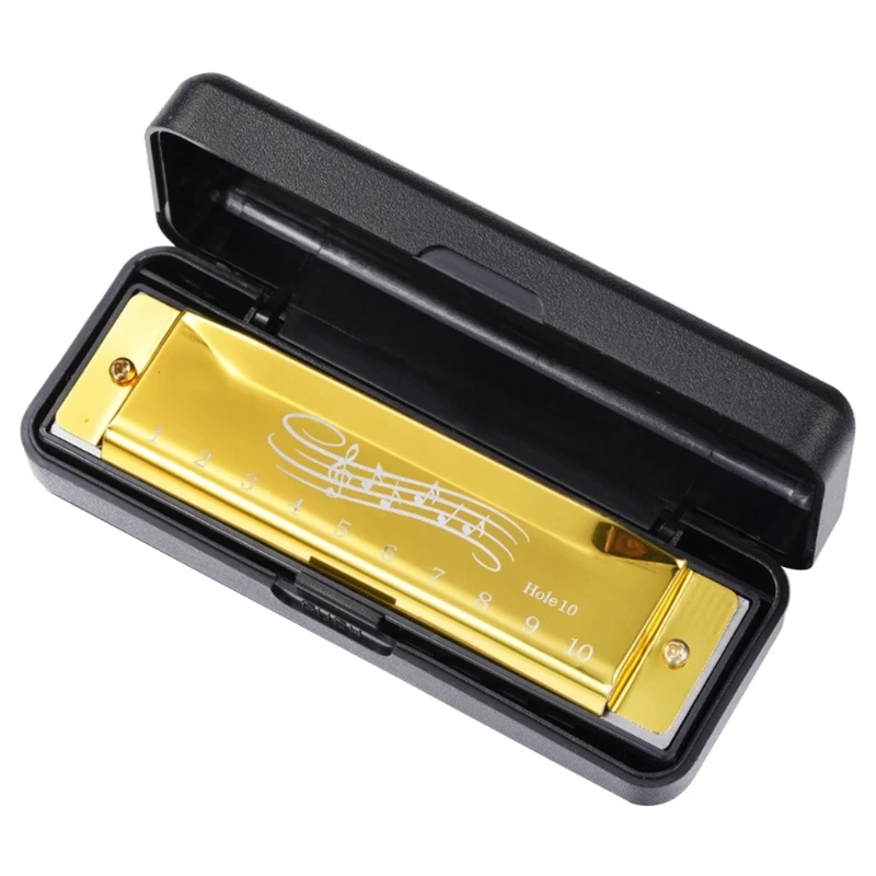 Blues-Harmonica in C , 10 Holes Blues-Harp Diatonic Harmonica 20 Tones Mouth Organ Harmonica For Adult, Kid, Beginner