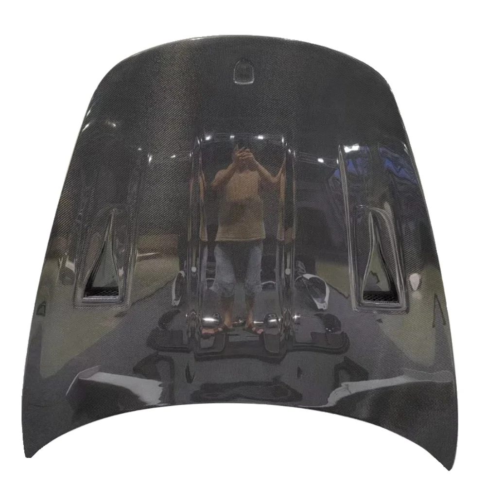 

Высококачественный сухой капот двигателя из углеродного волокна и капот объемного звучания модели RS, обновление для Porsche 718/981/982