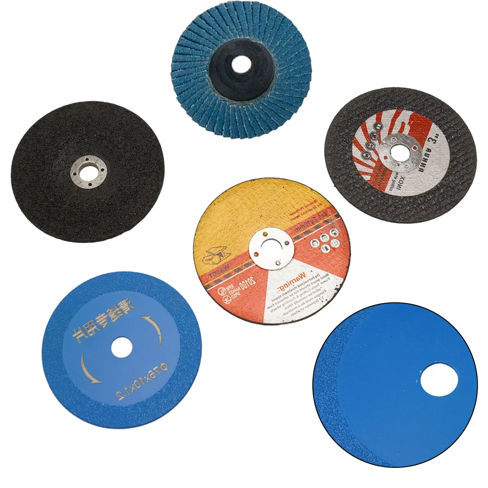 

Pneumatic Cut Blade Grinding Wheel Reliable For Angle Grinder Attachment 75mm Cutting Disc Set for Steel & Stone Cutting