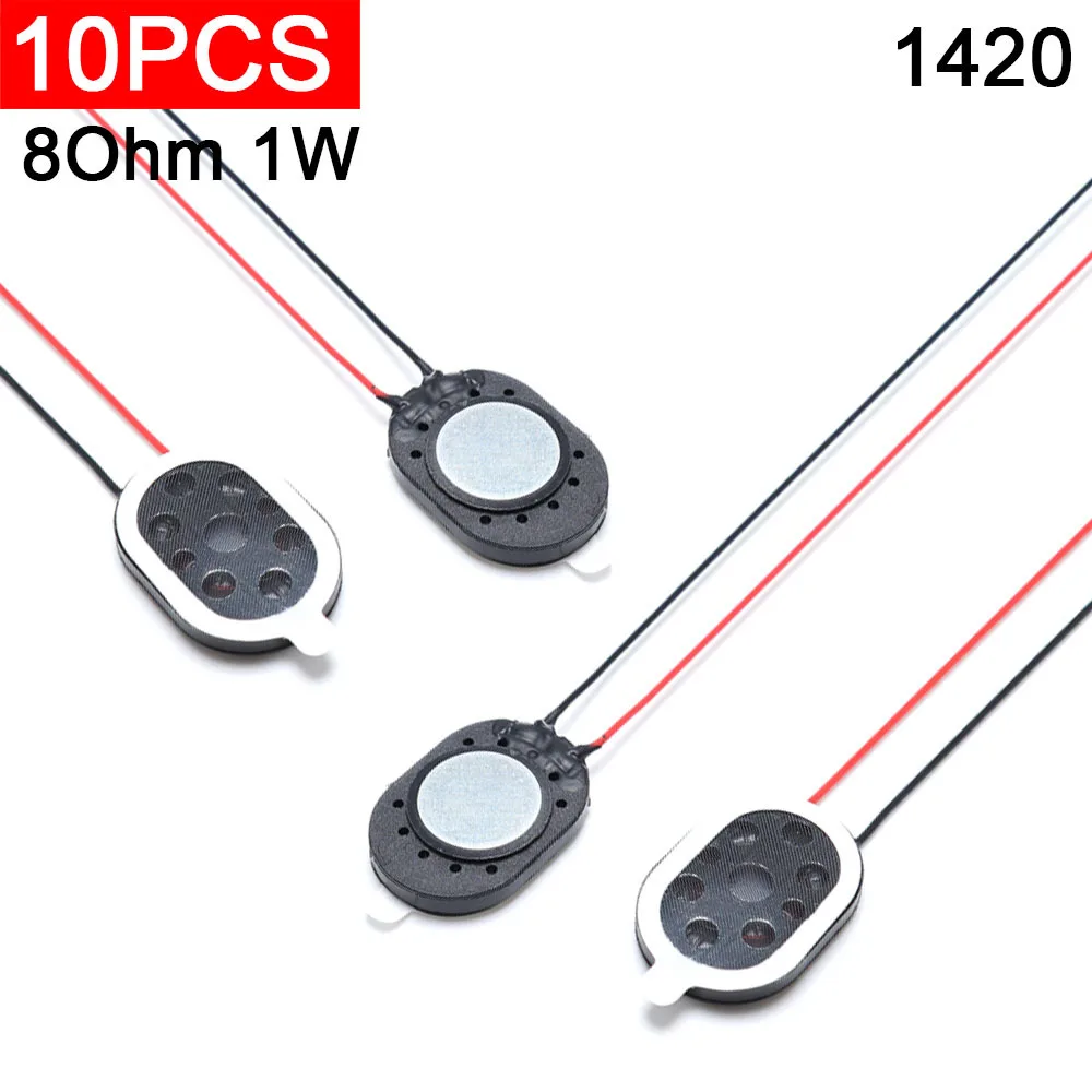 10pcs 8 Ohm 1W 0.5W mobile phone speaker 2014 Oval 1420 Fingerprint Lock Tablet Computer Mobile Phone Midrange Speaker