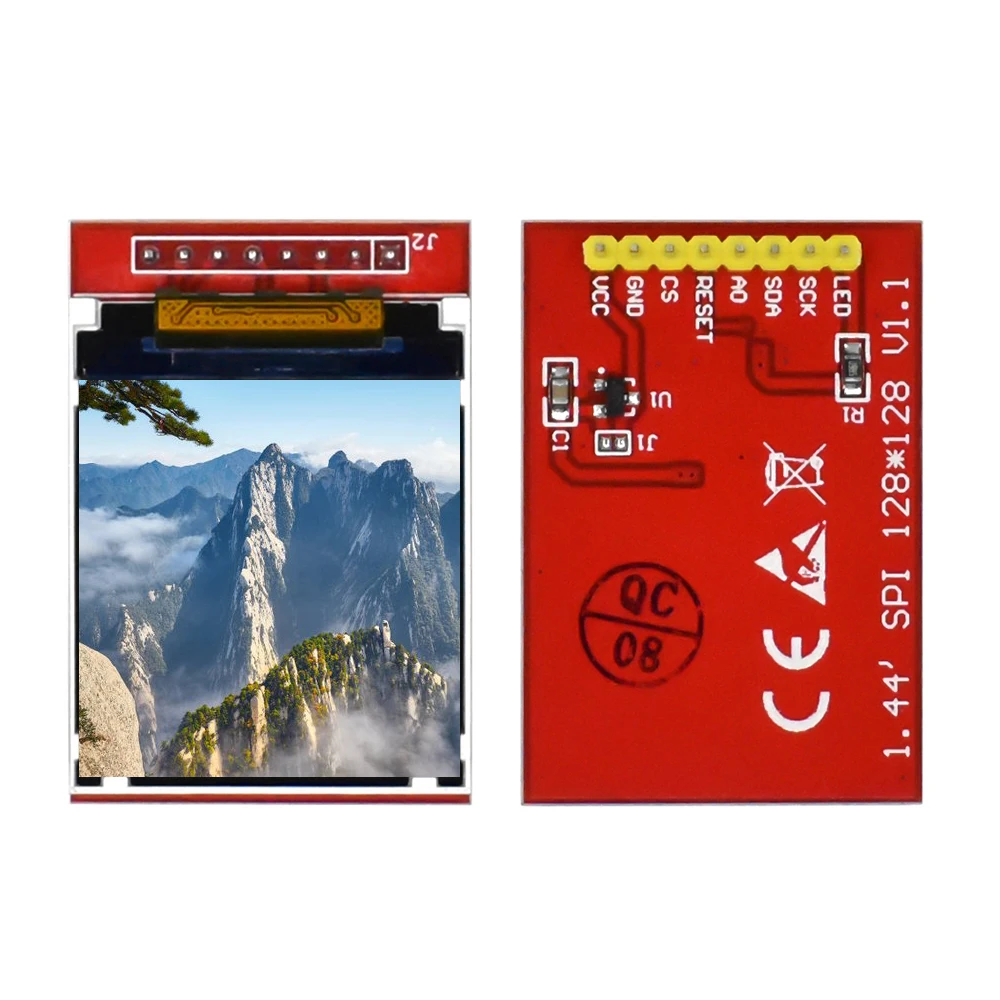 5V 3.3V 1.44 inch TFT LCD Display Module 128*128 Color Sreen SPI Compatible For Arduino mega2560 STM32 SCM 51