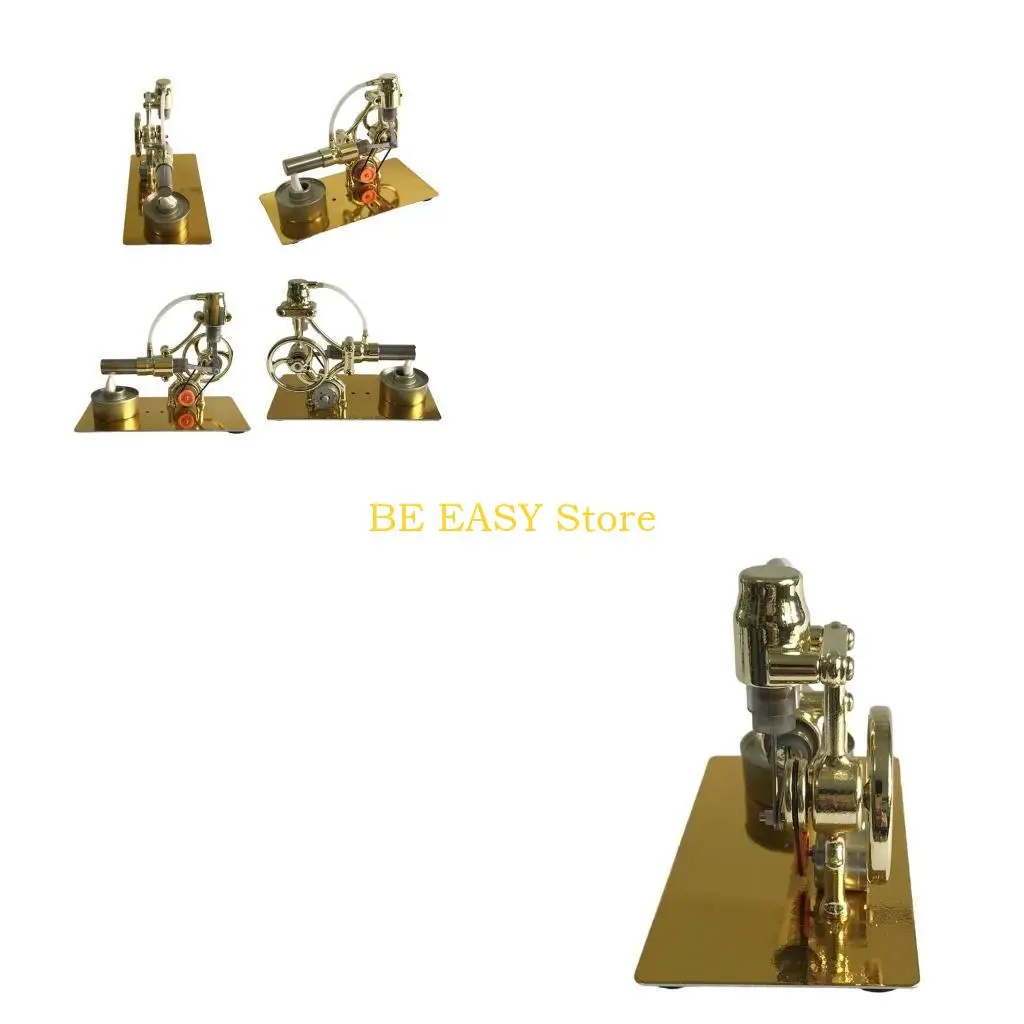 

E28F Stirling Engine Miniature Metal Engine Model Educational Physics Experiment Toy