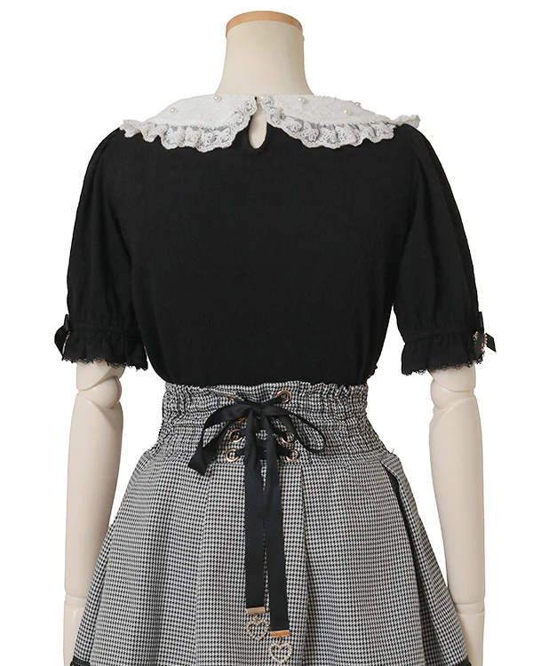 Liz Shirts 2025 Summer New Japanese Mine Mass-produced Soft Girls Sweet Cute Doll Collar Bow Short-sleeved Tops Blusas Femininas