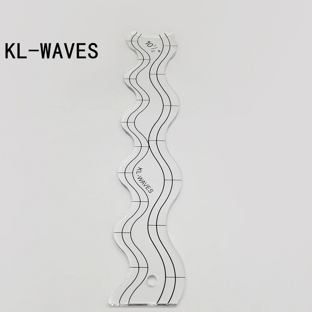 

1 шт., креативная линейка, волнистая линия, пластиковая линейка, швейные принадлежности для швейной машины