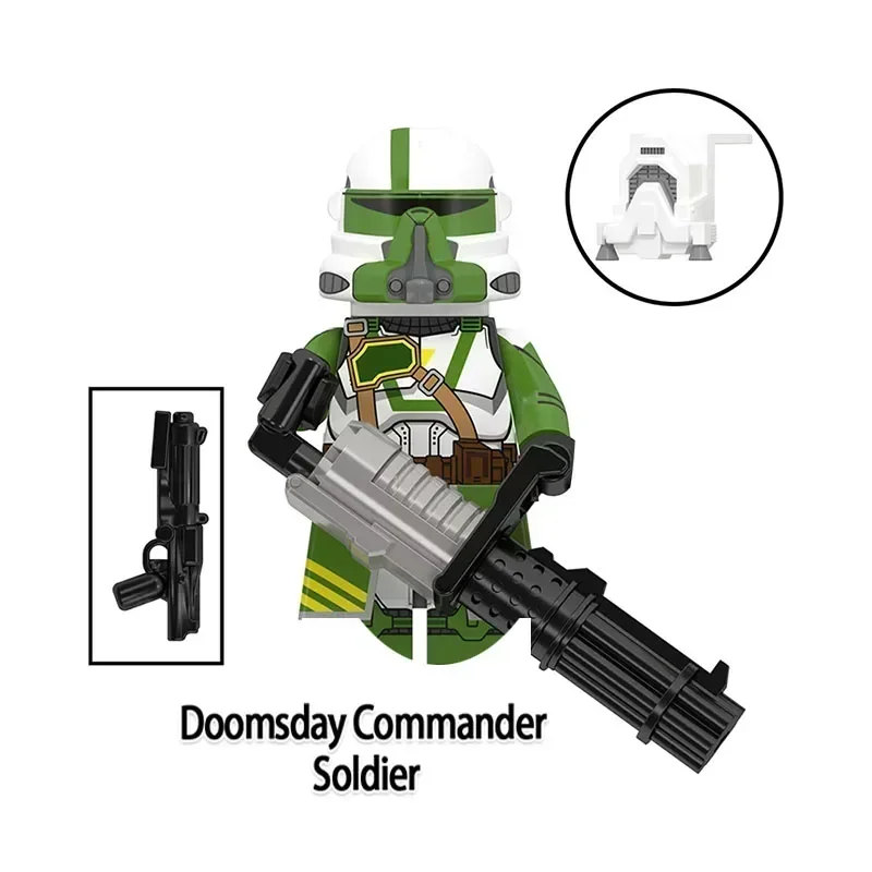 

Hot Toys Star Wars Mini Figures Building Block Mandalorian Commander Doom 501st Imperial Mini Doll Figure Kid Toys Gifts