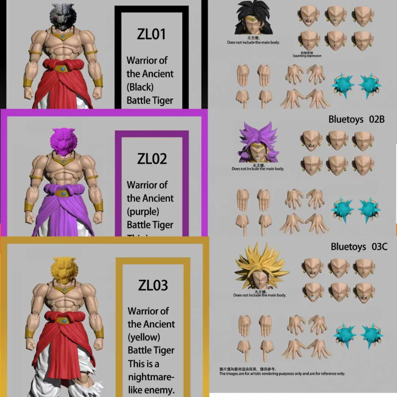 

Pre-sale Dragon Beads ZL Studio Shrimp Broly ZL03 ZL02 ZL01 The End of The Invincible Myth Fan Hobbies Action Dolls Toys