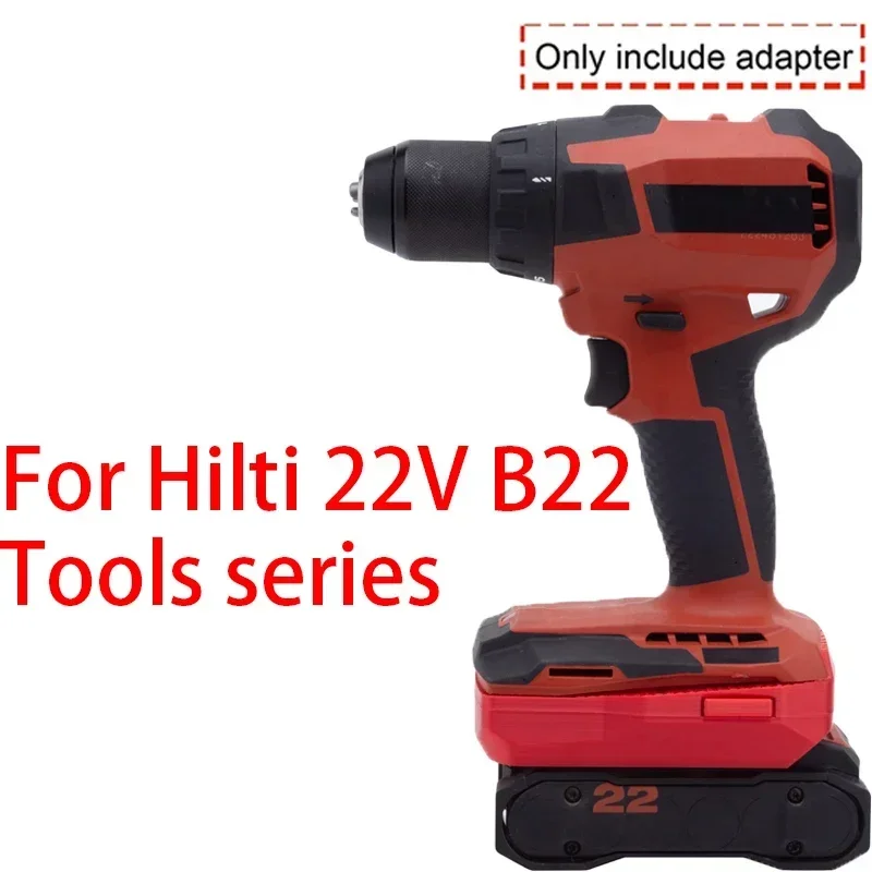 Battery Adapter/Converter for old Hilti 22V B22 CPC Li-ion tools to new Hilti 22V Nuron Li-ion Battery Adapter