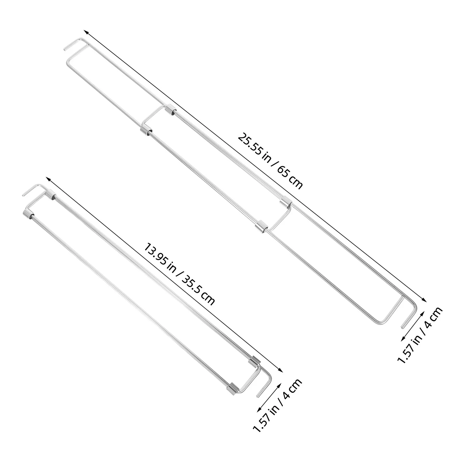 Stainless Steel Rv Refrigerator Tension Rods Adjustable Telescopic Fridge Stabilizer Bars for Travel Trailers Interior Storage