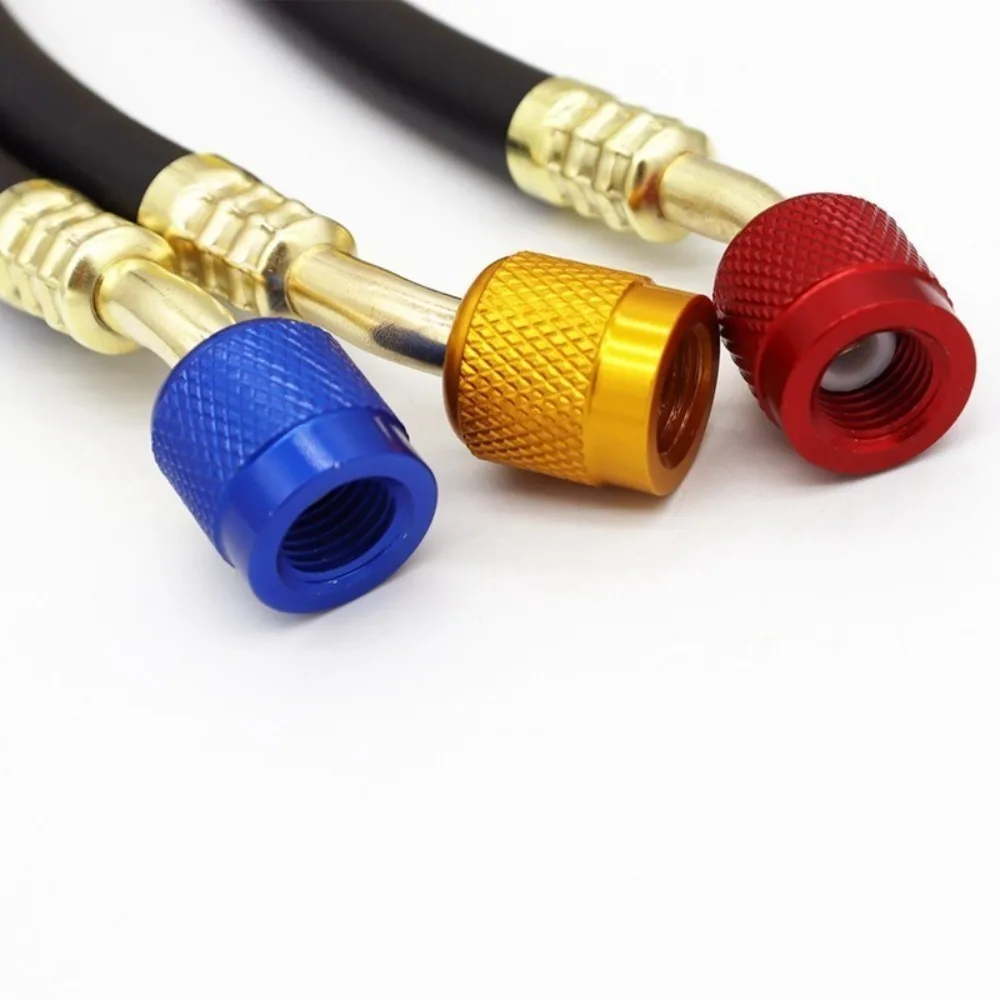 

R22 R134A Шланг хладагента для кондиционирования воздуха 1/4 дюйма SAE Взрывозащищенные шланги для зарядки хладагента переменного тока 100 см