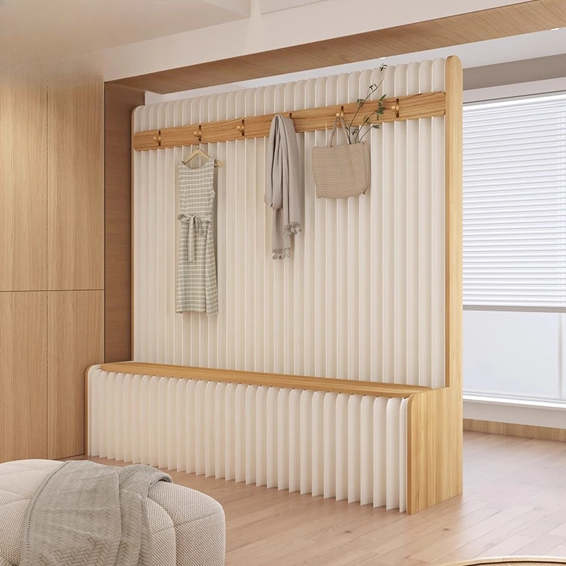 

Coat rack Floor-to-ceiling office beauty salon Movable folding partition No punching False wall, background paper wall