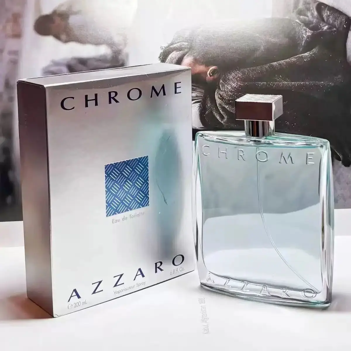 Azzaro Chrome Masculino Eau De Toilette Spray 100ml 200ml Fragrância Original Colete de Tricô Amplo e Moderno Tendência Jovem Primavera